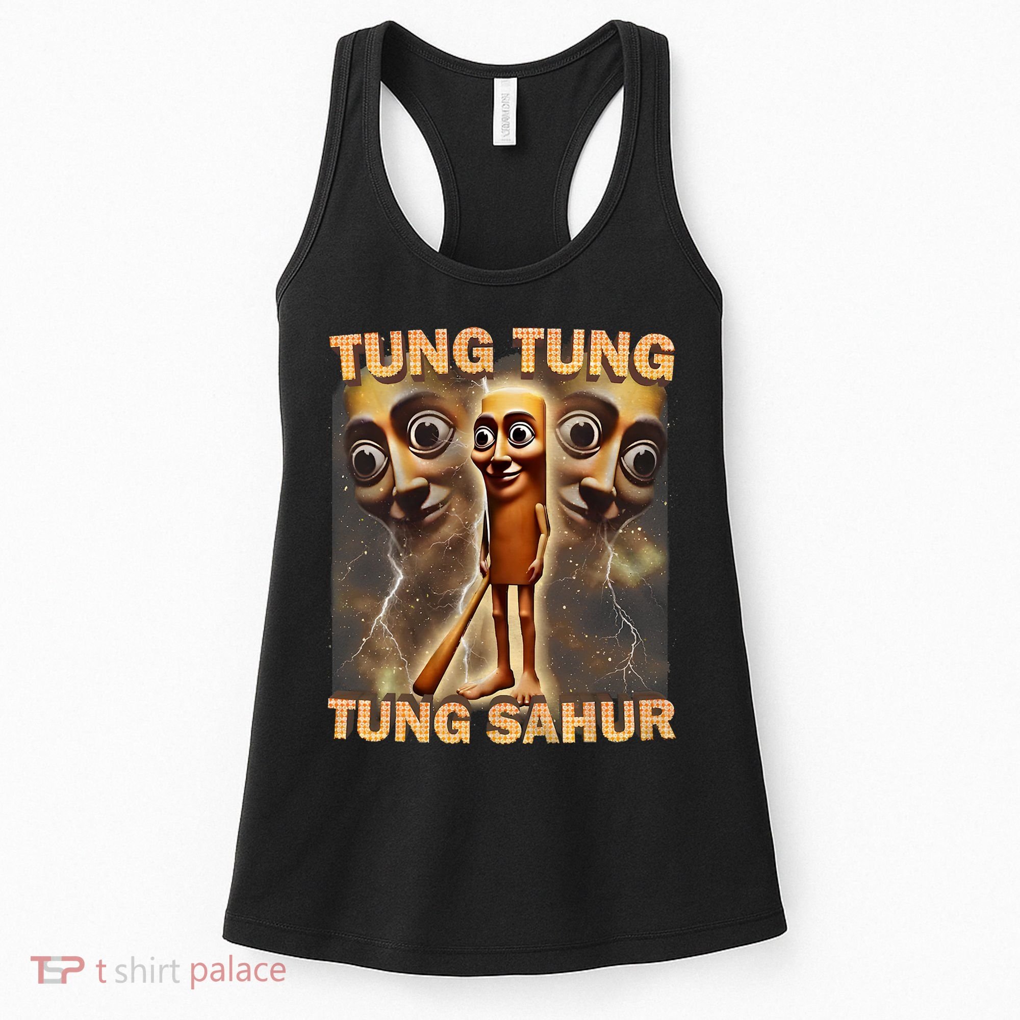 Tung Tung Tung Sahur Funny Meme Brainrot Humor Gen Z Women's Tank Top