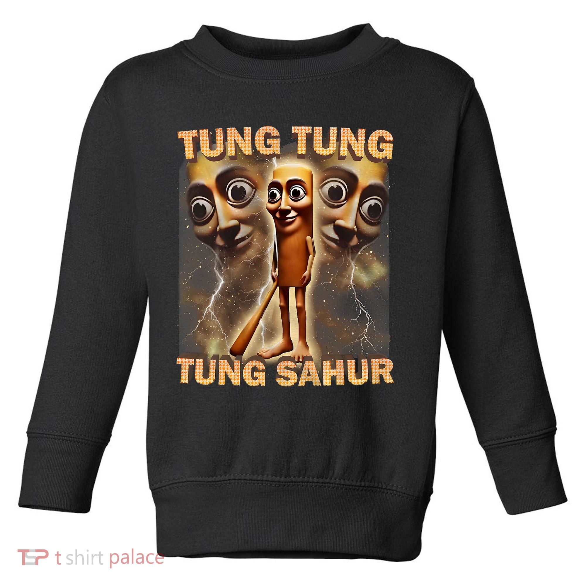 Tung Tung Tung Sahur Funny Meme Brainrot Humor Gen Z Toddler Sweatshirt