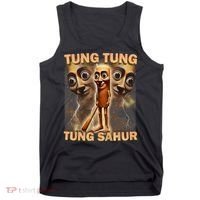 Tung Tung Tung Sahur Funny Meme Brainrot Humor Gen Z Tank Top thumb 0