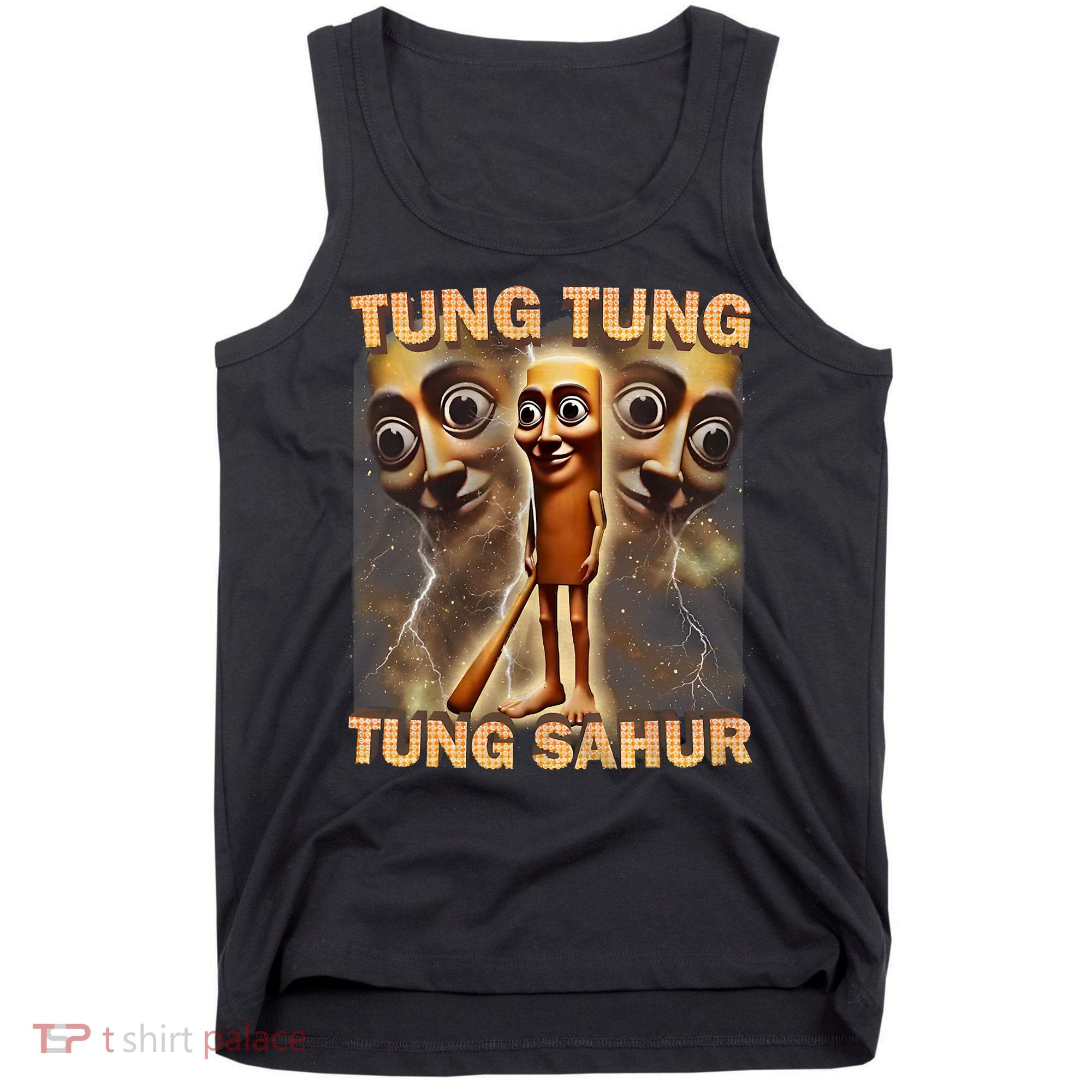 Tung Tung Tung Sahur Funny Meme Brainrot Humor Gen Z Tank Top