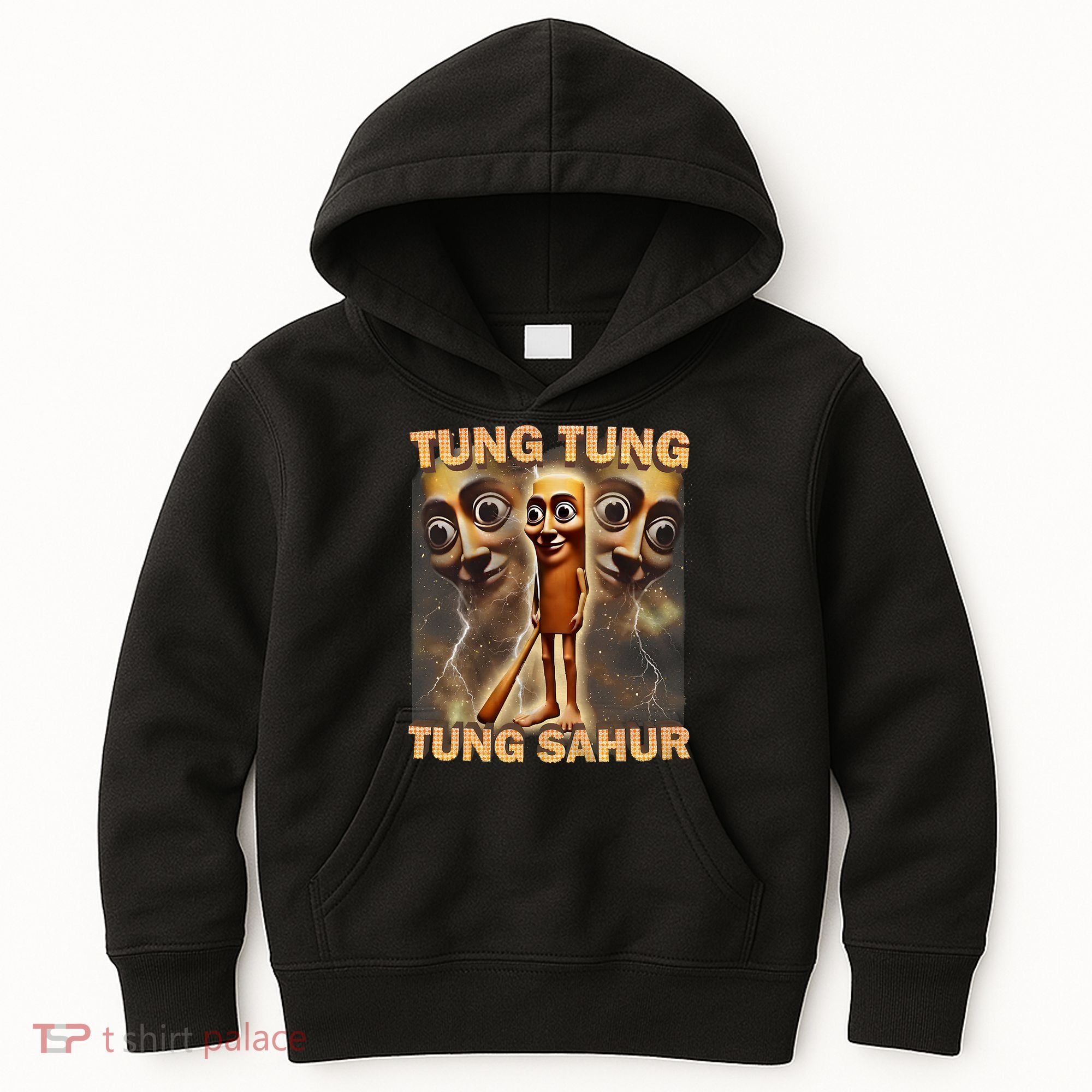 Tung Tung Tung Sahur Funny Meme Brainrot Humor Gen Z Kids Hoodie