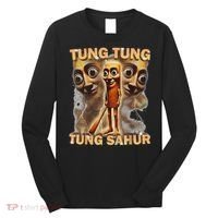 Tung Tung Tung Sahur Is Calling Funny Italian Brainrot Long Sleeve Shirt thumb 0