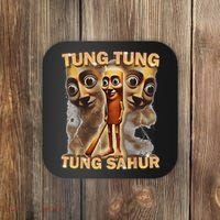 Tung Tung Tung Sahur Is Calling Funny Italian Brainrot Coaster thumb 0