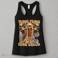 Tung Tung Tung Sahur Is Calling Funny Italian Brainrot Women's Tank Top thumb 3