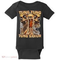 Tung Tung Tung Sahur Is Calling Funny Italian Brainrot Baby Bodysuit thumb 0
