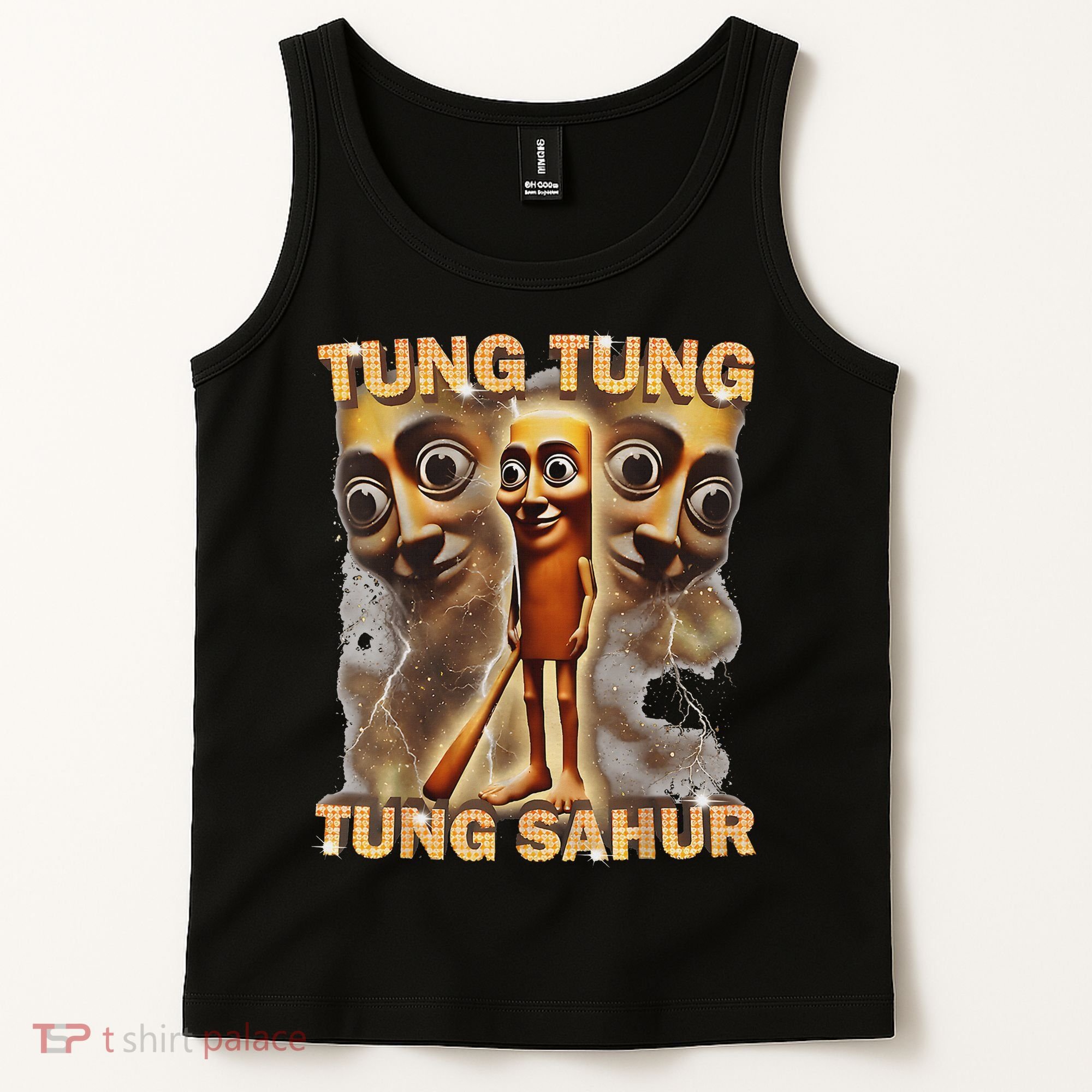 Tung Tung Tung Sahur Is Calling Funny Italian Brainrot Tank Top