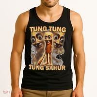 Tung Tung Tung Sahur Is Calling Funny Italian Brainrot Tank Top thumb 3