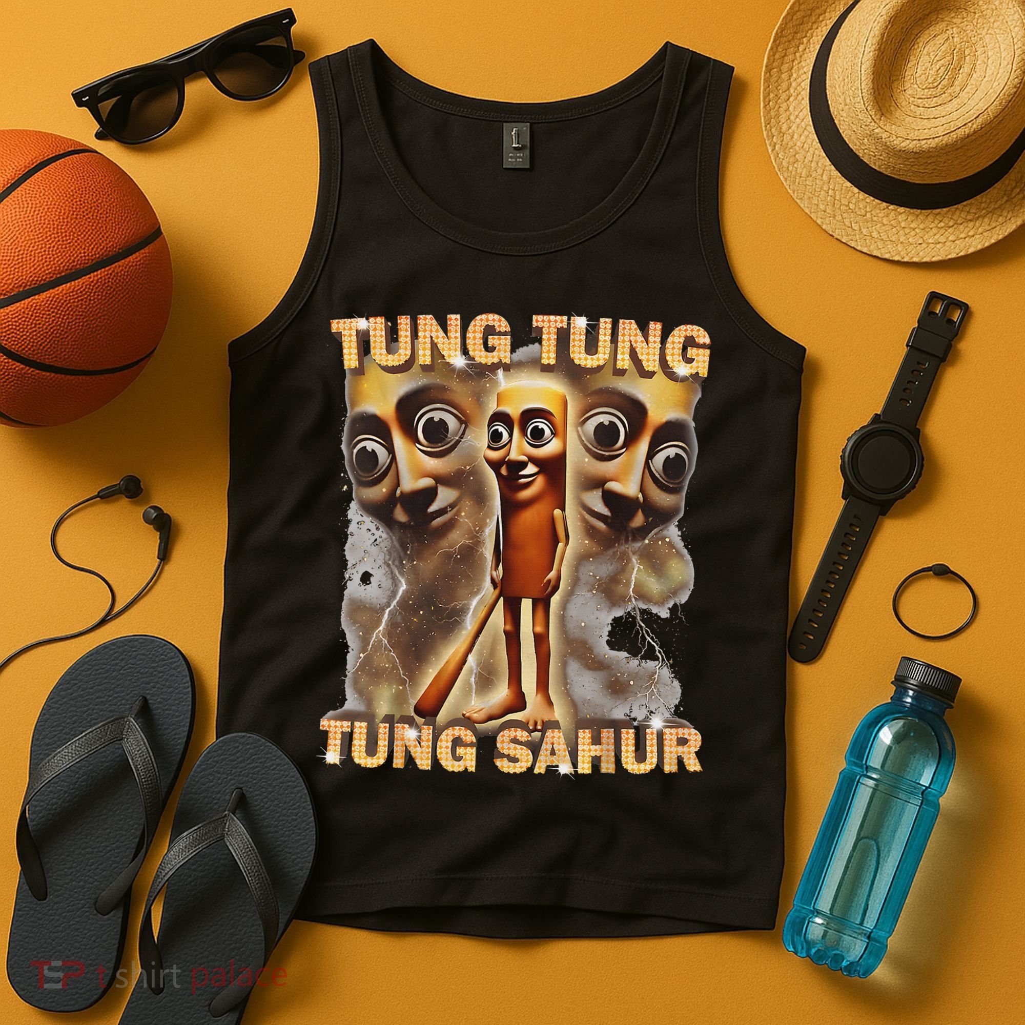 Tung Tung Tung Sahur Is Calling Funny Italian Brainrot Tank Top