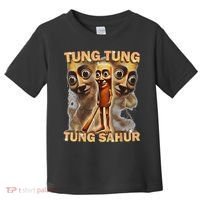 Tung Tung Tung Sahur Is Calling Funny Italian Brainrot Toddler T-Shirt thumb 0