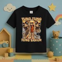 Tung Tung Tung Sahur Is Calling Funny Italian Brainrot Toddler T-Shirt thumb 3