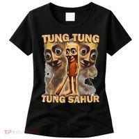 Tung Tung Tung Sahur Is Calling Funny Italian Brainrot Women's T-Shirt thumb 0