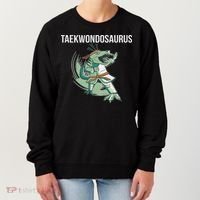 Taekwondo Taekwondosaurus Tae Kwon Do Dinosaur Dino Women's Sweatshirt thumb 0