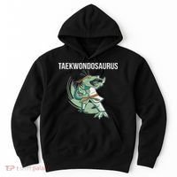 Taekwondo Taekwondosaurus Tae Kwon Do Dinosaur Dino Hoodie thumb 0