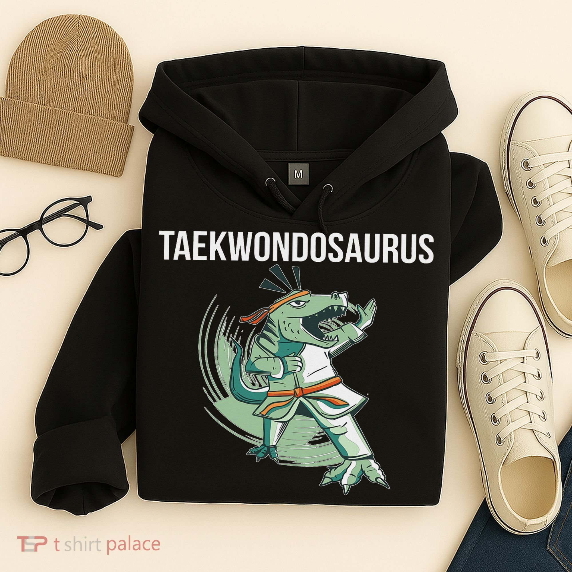 Taekwondo Taekwondosaurus Tae Kwon Do Dinosaur Dino Hoodie