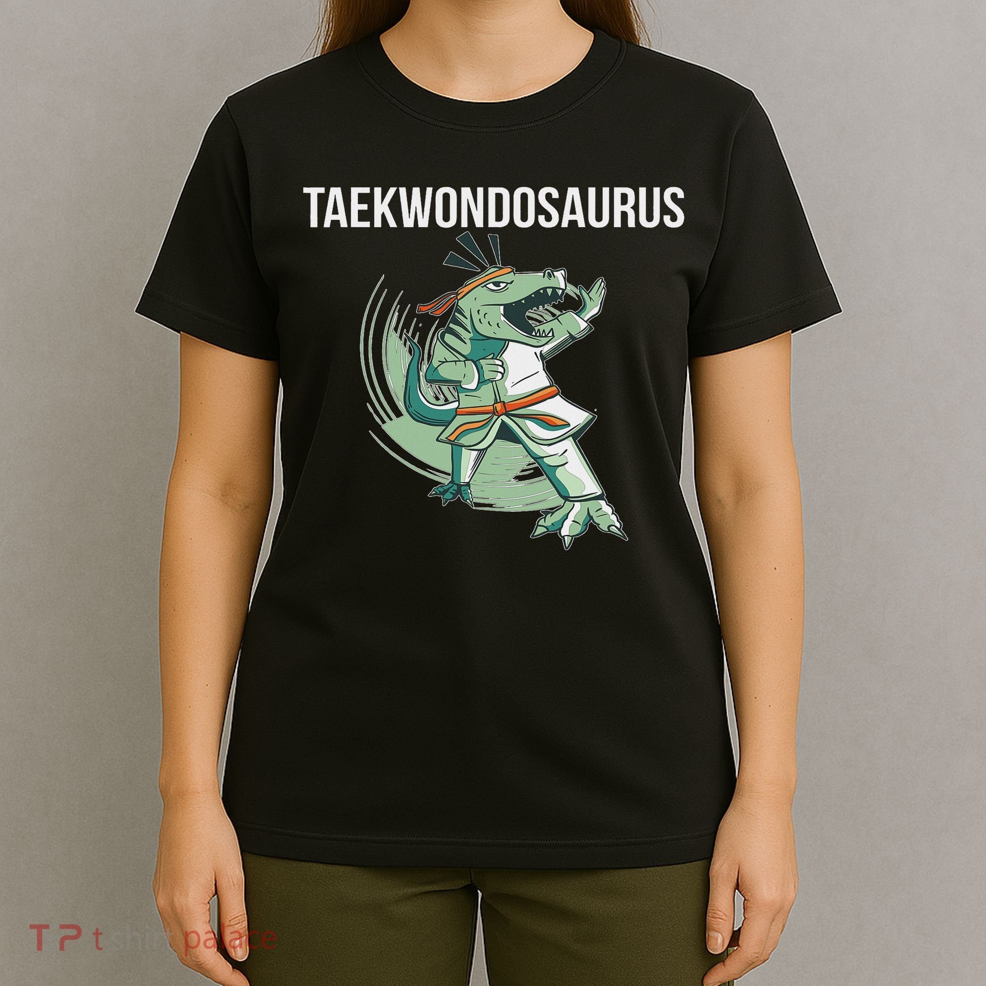 Taekwondo Taekwondosaurus Tae Kwon Do Dinosaur Dino T-Shirt