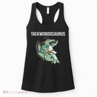 Taekwondo Taekwondosaurus Tae Kwon Do Dinosaur Dino Women's Tank Top thumb 0