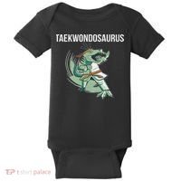 Taekwondo Taekwondosaurus Tae Kwon Do Dinosaur Dino Baby Bodysuit thumb 0