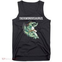 Taekwondo Taekwondosaurus Tae Kwon Do Dinosaur Dino Tank Top thumb 0
