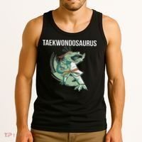 Taekwondo Taekwondosaurus Tae Kwon Do Dinosaur Dino Tank Top thumb 3