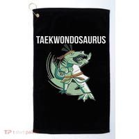 Taekwondo Taekwondosaurus Tae Kwon Do Dinosaur Dino Golf Towel thumb 0