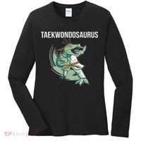 Taekwondo Taekwondosaurus Tae Kwon Do Dinosaur Dino Women's Long Sleeve Shirt thumb 0