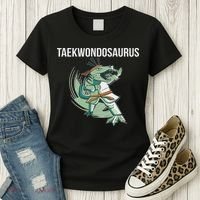 Taekwondo Taekwondosaurus Tae Kwon Do Dinosaur Dino Women's T-Shirt thumb 3