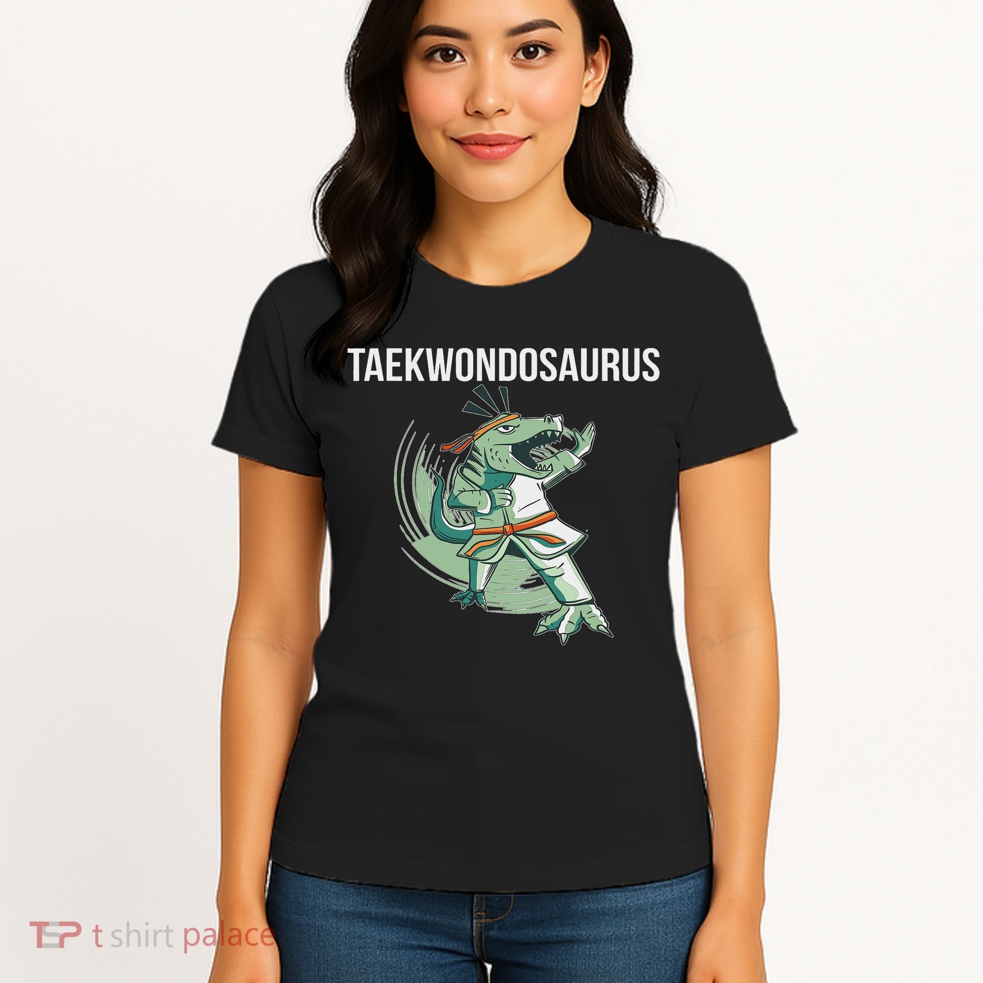 Taekwondo Taekwondosaurus Tae Kwon Do Dinosaur Dino Women's T-Shirt
