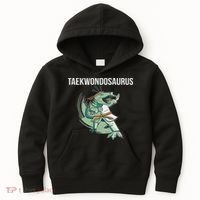 Taekwondo Taekwondosaurus Tae Kwon Do Dinosaur Dino Kids Hoodie thumb 0