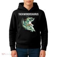 Taekwondo Taekwondosaurus Tae Kwon Do Dinosaur Dino Kids Hoodie thumb 4