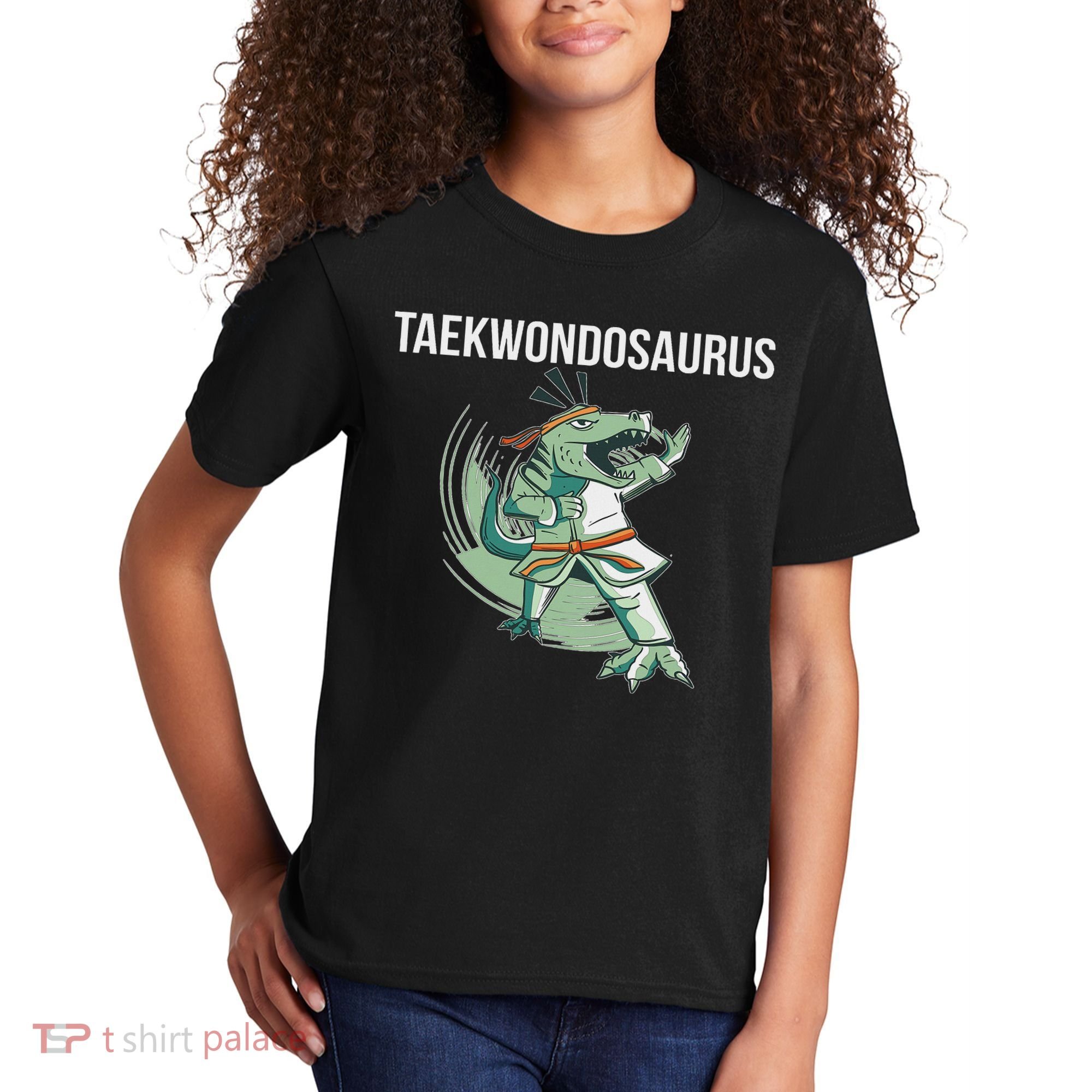 Taekwondo Taekwondosaurus Tae Kwon Do Dinosaur Dino Kids T-Shirt