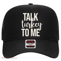 Talk Turkey To Me Funny Thanksgiving Holiday Hat thumb 0