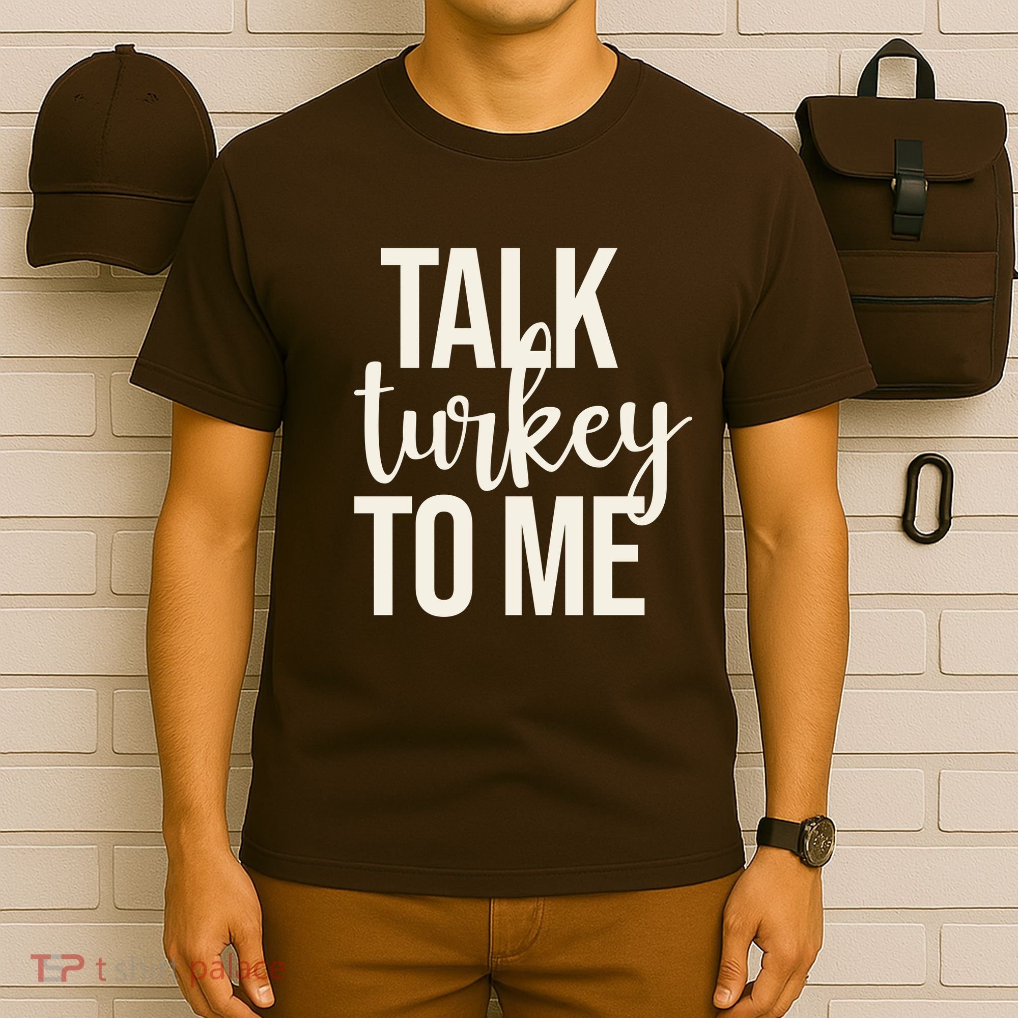 Talk Turkey To Me Funny Thanksgiving Holiday T-Shirt