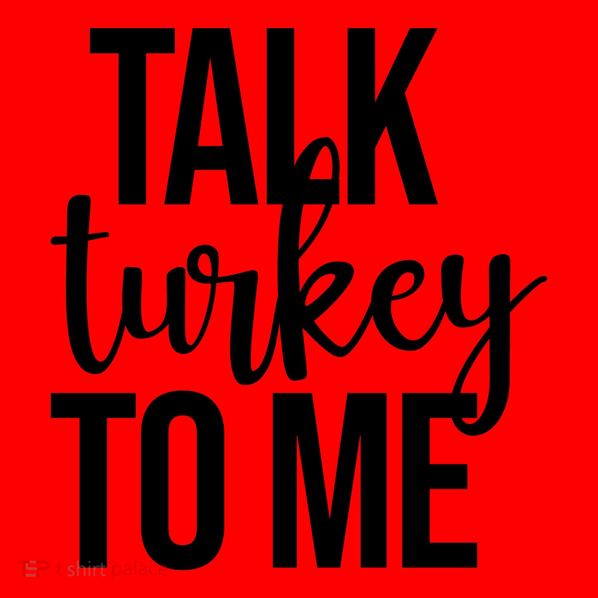 Talk Turkey To Me Funny Thanksgiving Holiday Santa Hat