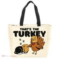 That's The Turkey Funny Thanksgiving Cat Tote Bag thumb 0