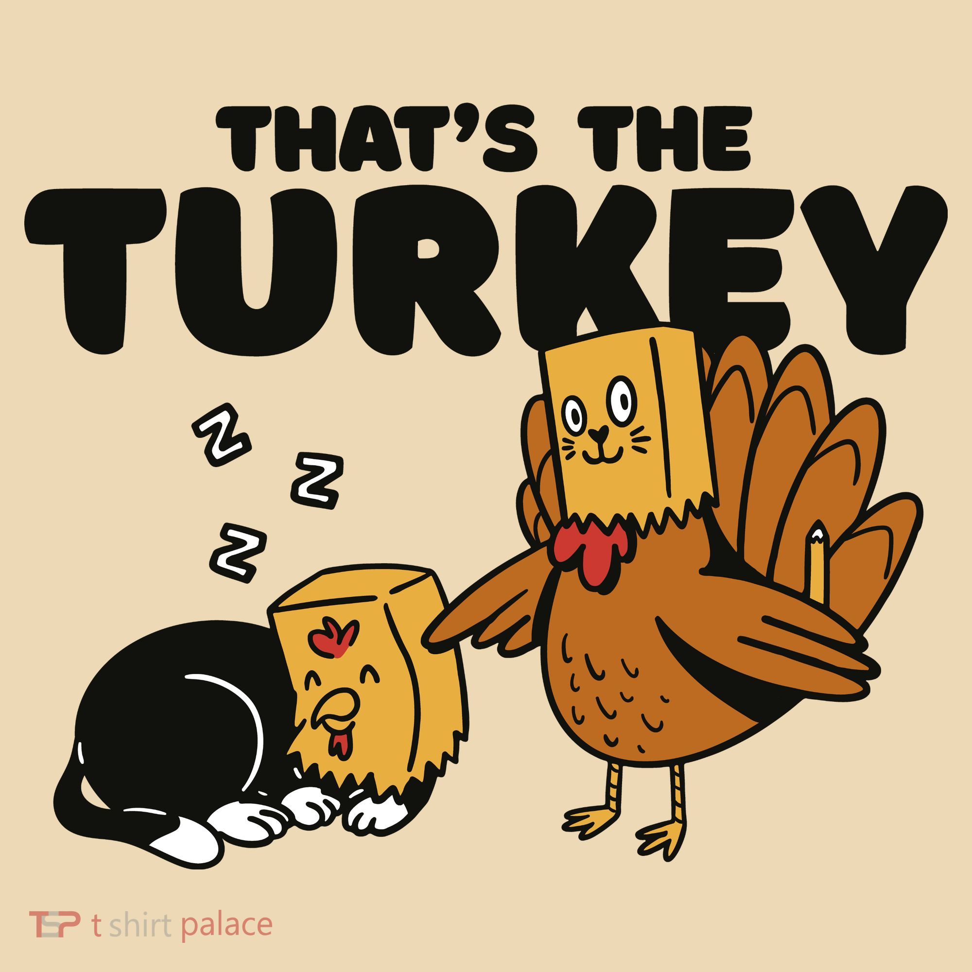 That's The Turkey Funny Thanksgiving Cat Tote Bag