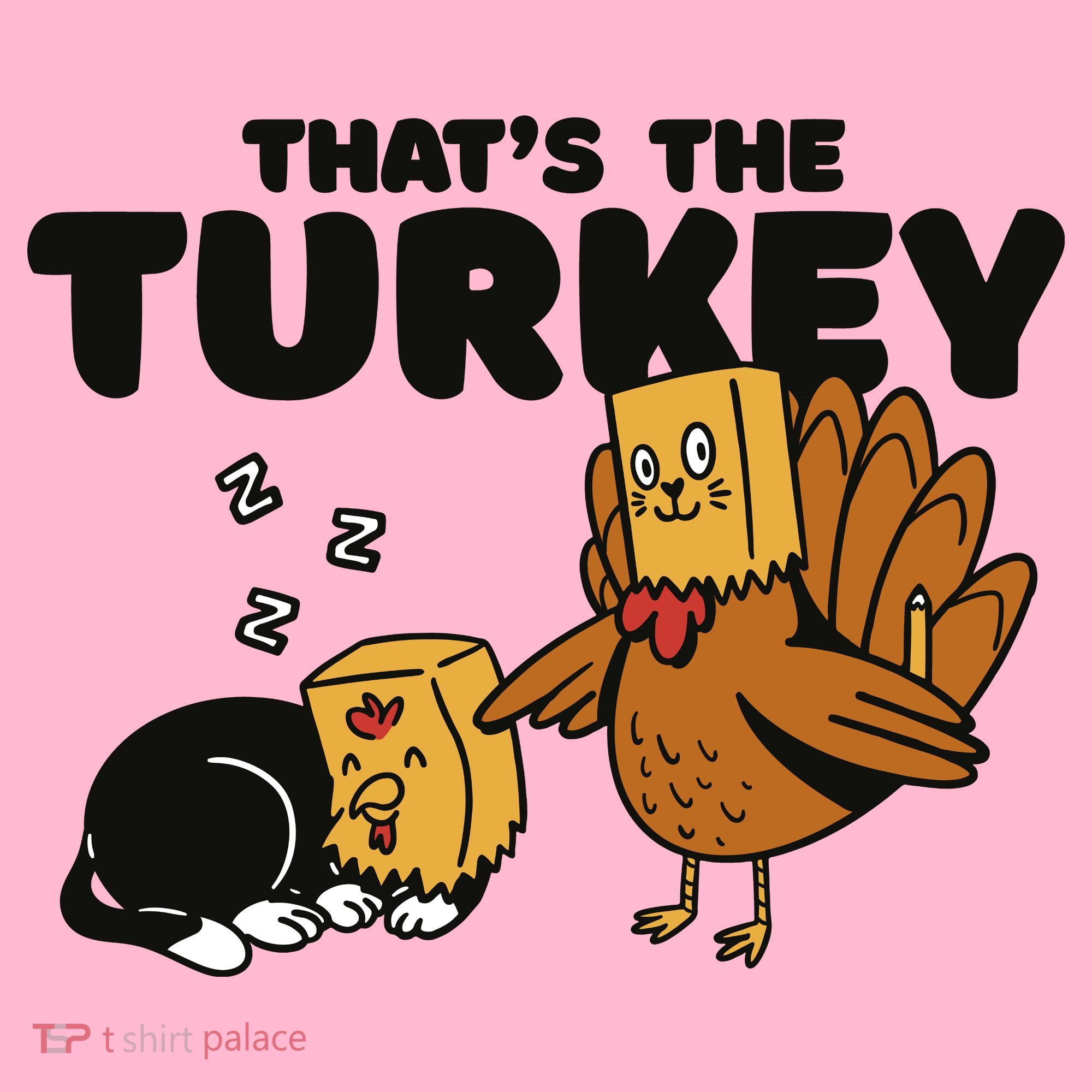 That's The Turkey Funny Thanksgiving Cat Coaster