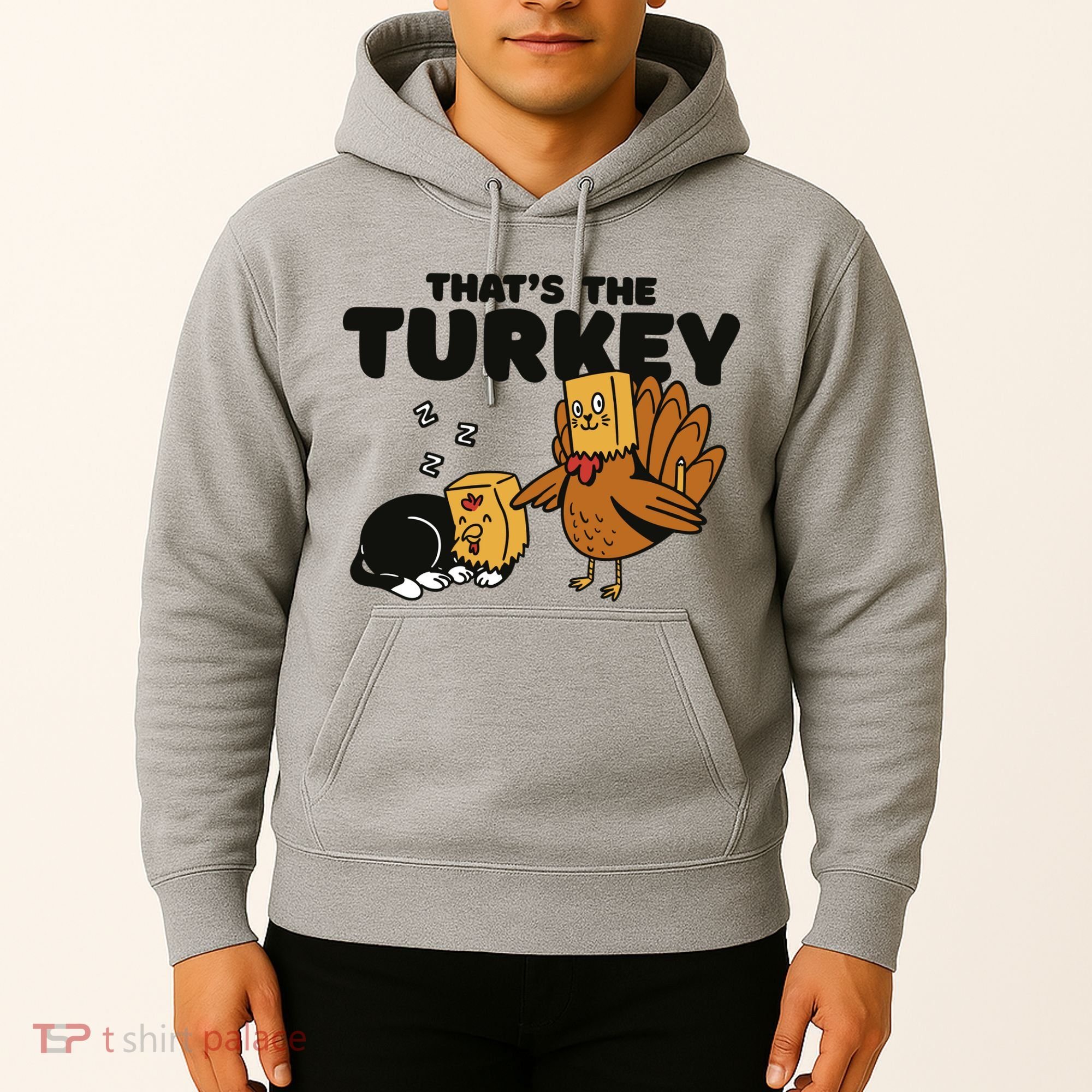 That's The Turkey Funny Thanksgiving Cat Hoodie