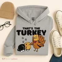 That's The Turkey Funny Thanksgiving Cat Hoodie thumb 4