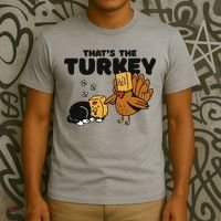 That's The Turkey Funny Thanksgiving Cat T-Shirt thumb 3