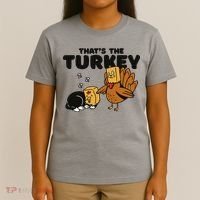 That's The Turkey Funny Thanksgiving Cat T-Shirt thumb 4