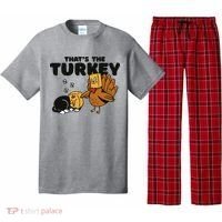 That's The Turkey Funny Thanksgiving Cat Pajama Set thumb 0