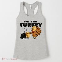 That's The Turkey Funny Thanksgiving Cat Women's Tank Top thumb 0