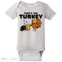 That's The Turkey Funny Thanksgiving Cat Baby Bodysuit thumb 0