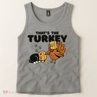 That's The Turkey Funny Thanksgiving Cat Tank Top thumb 2