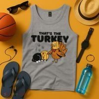 That's The Turkey Funny Thanksgiving Cat Tank Top thumb 4