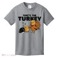 That's The Turkey Funny Thanksgiving Cat Kids T-Shirt thumb 0