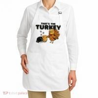 That's The Turkey Funny Thanksgiving Cat Apron thumb 2