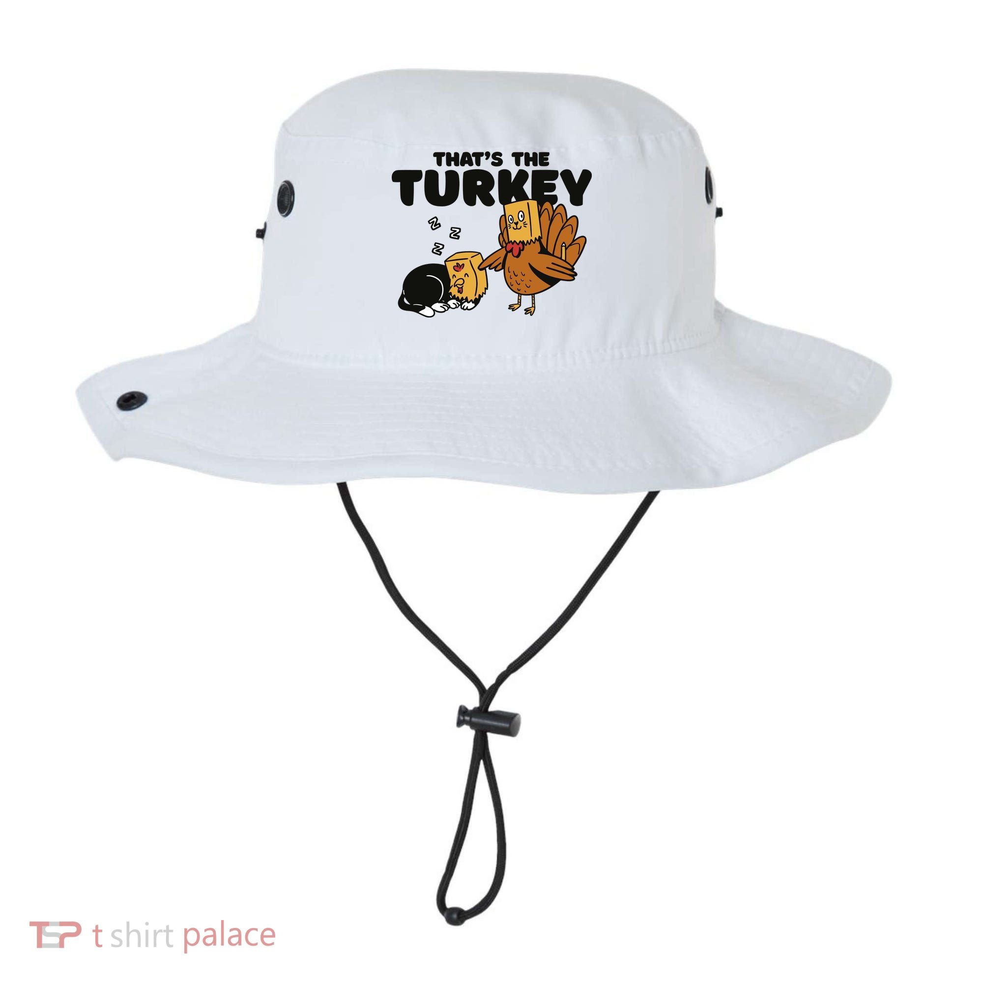 That's The Turkey Funny Thanksgiving Cat Bucket Hat