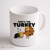 That's The Turkey Funny Thanksgiving Cat Coffee Mug thumb 1