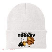 That's The Turkey Funny Thanksgiving Cat Beanie thumb 0